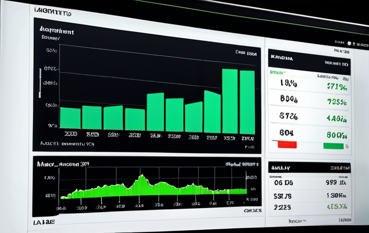 **Prompt:** A sophisticated, modern interface showing investment data analysis, with Italian market indicators highlighted, reflecting algorithmic precision.